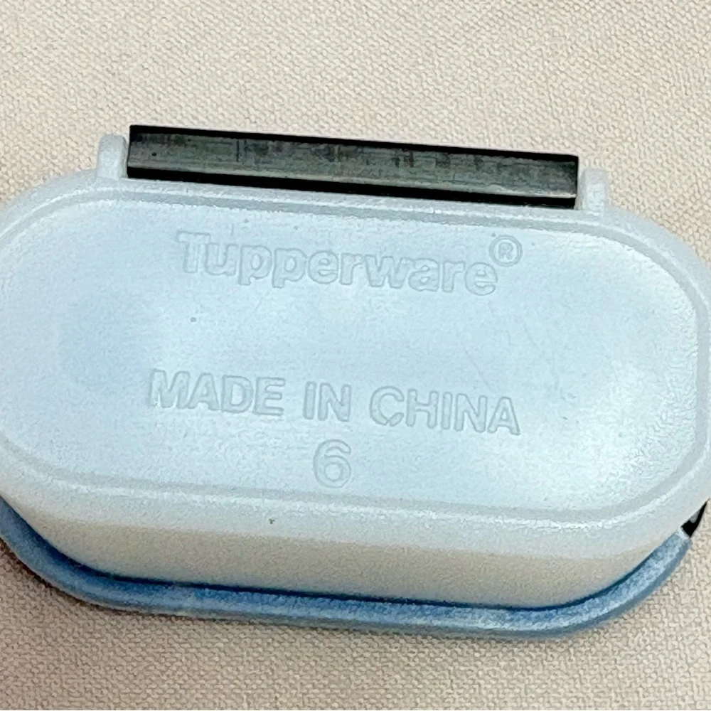 Tupperware Mini Modular Mates with Blue Lid Magnet So vintage and Collectible